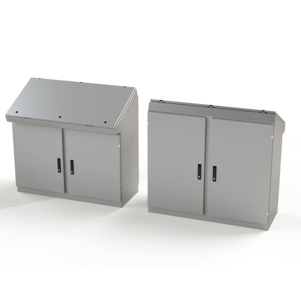 Saginaw Control & Engineering 1/4 Turn Latch, 3 Point Latch with Keyed Handle Electrical Enclosures, 46-1/4 in H, 18-1/2 in D SCE-464919DCC - main